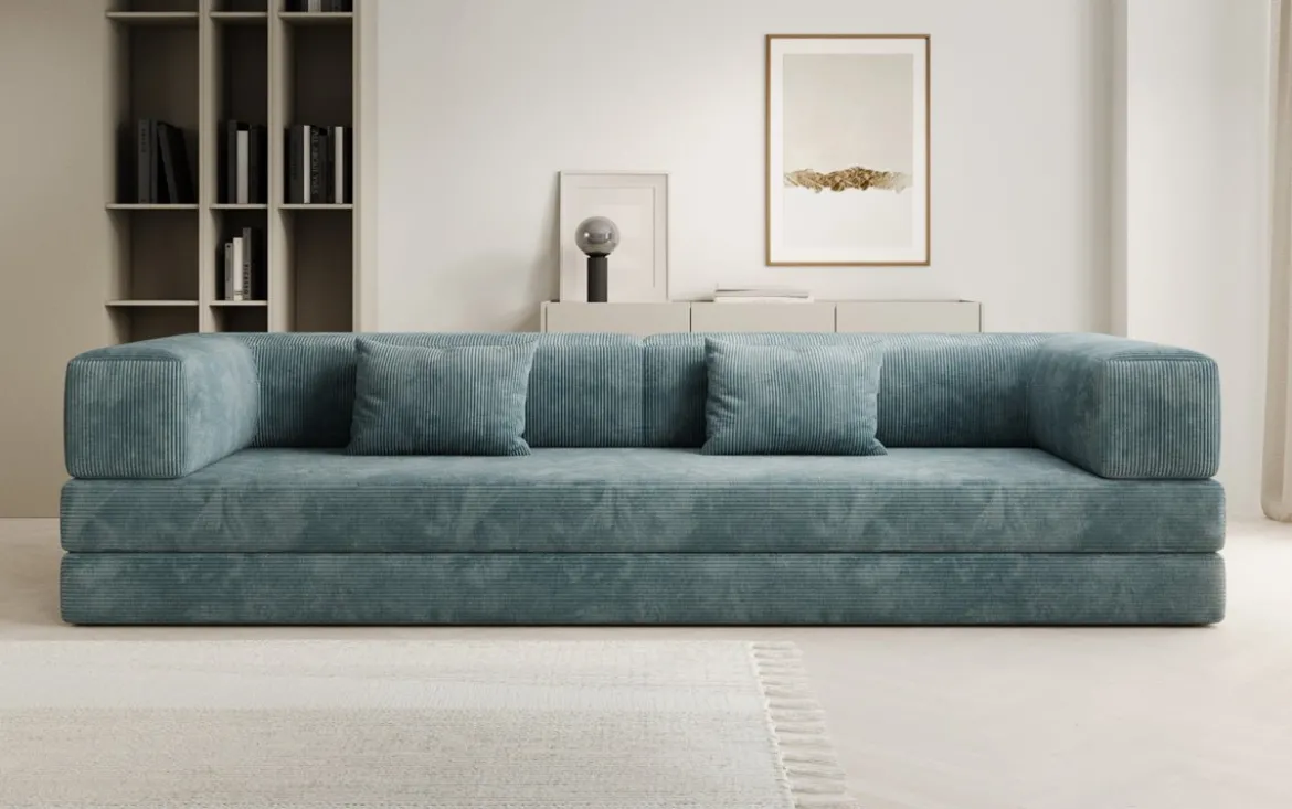 Designer Sofa Lazy 3 Sitzer XXL in Cord