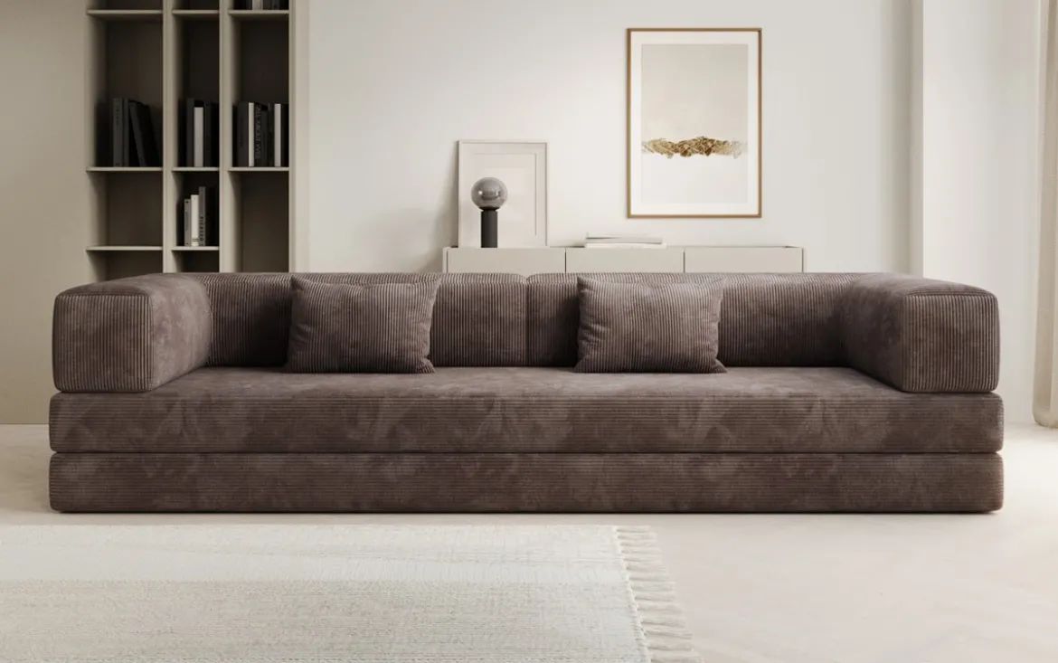 Designer Sofa Lazy 3 Sitzer XXL in Cord