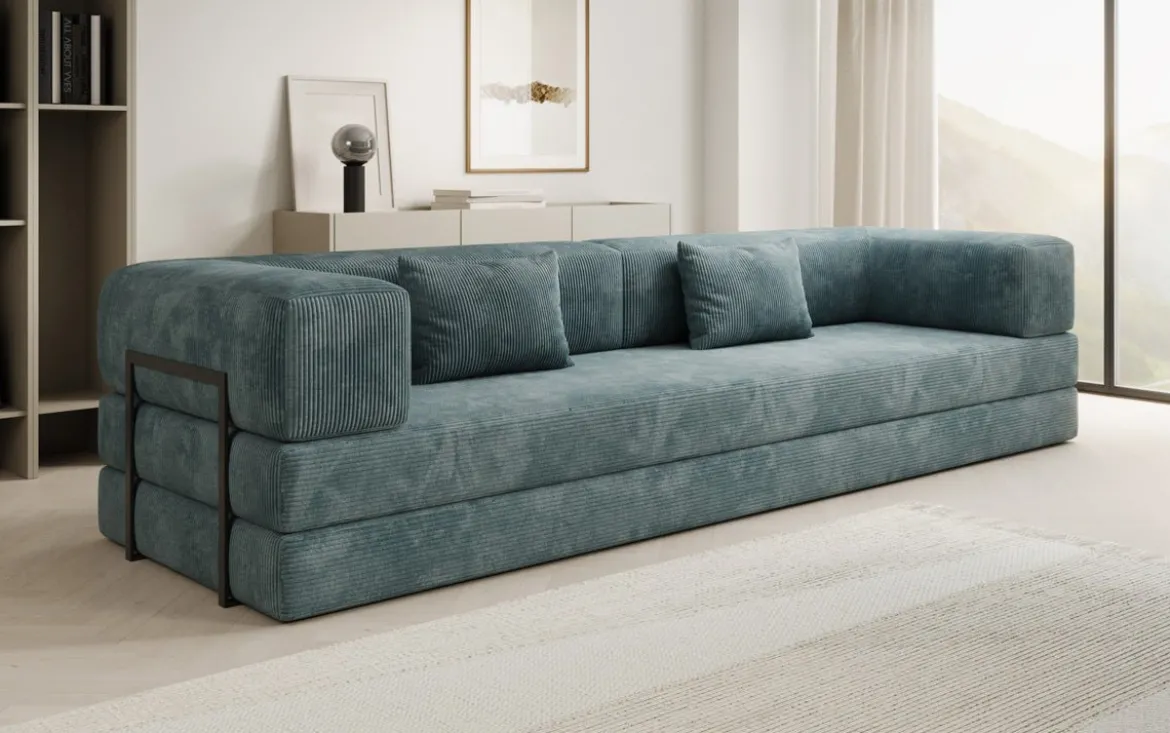 Designer Sofa Lazy 3 Sitzer XXL in Cord
