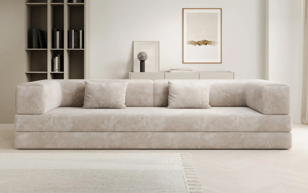 Designer Sofa Lazy 3 Sitzer XXL in Cord