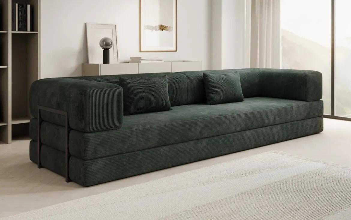 Designer Sofa Lazy 3 Sitzer XXL in Cord