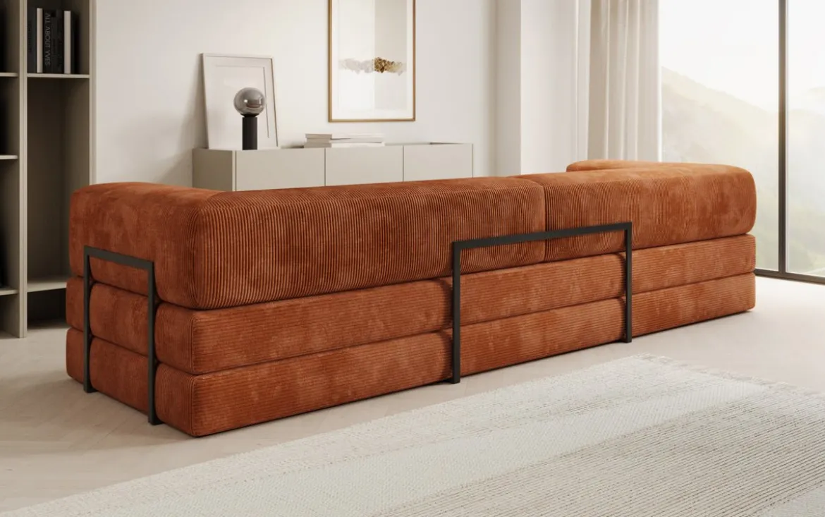 Designer Sofa Lazy 3 Sitzer XXL in Cord