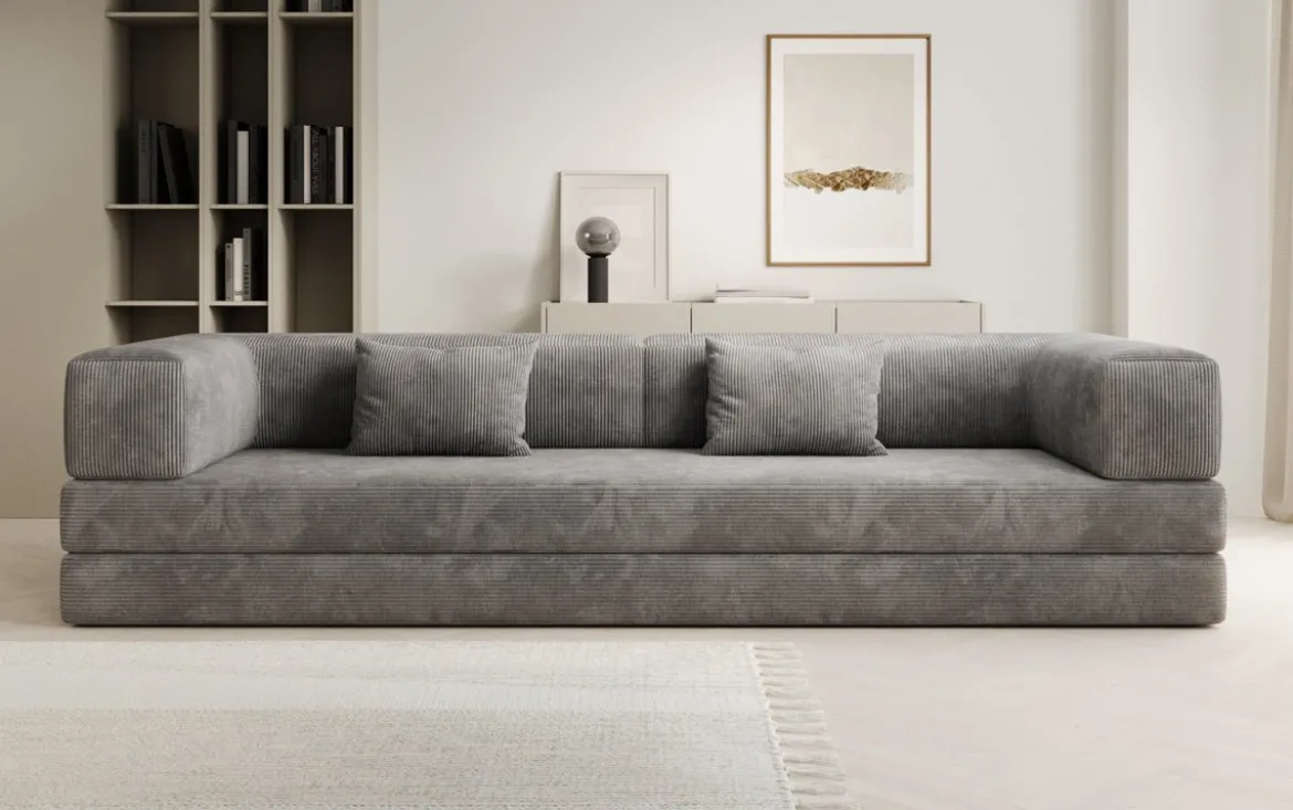 Designer Sofa Lazy 3 Sitzer XXL in Cord