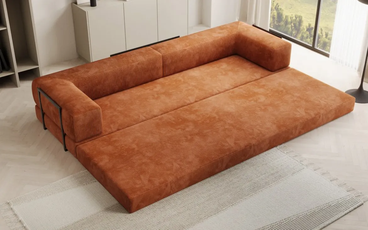 Designer Sofa Lazy 3 Sitzer XXL in Cord