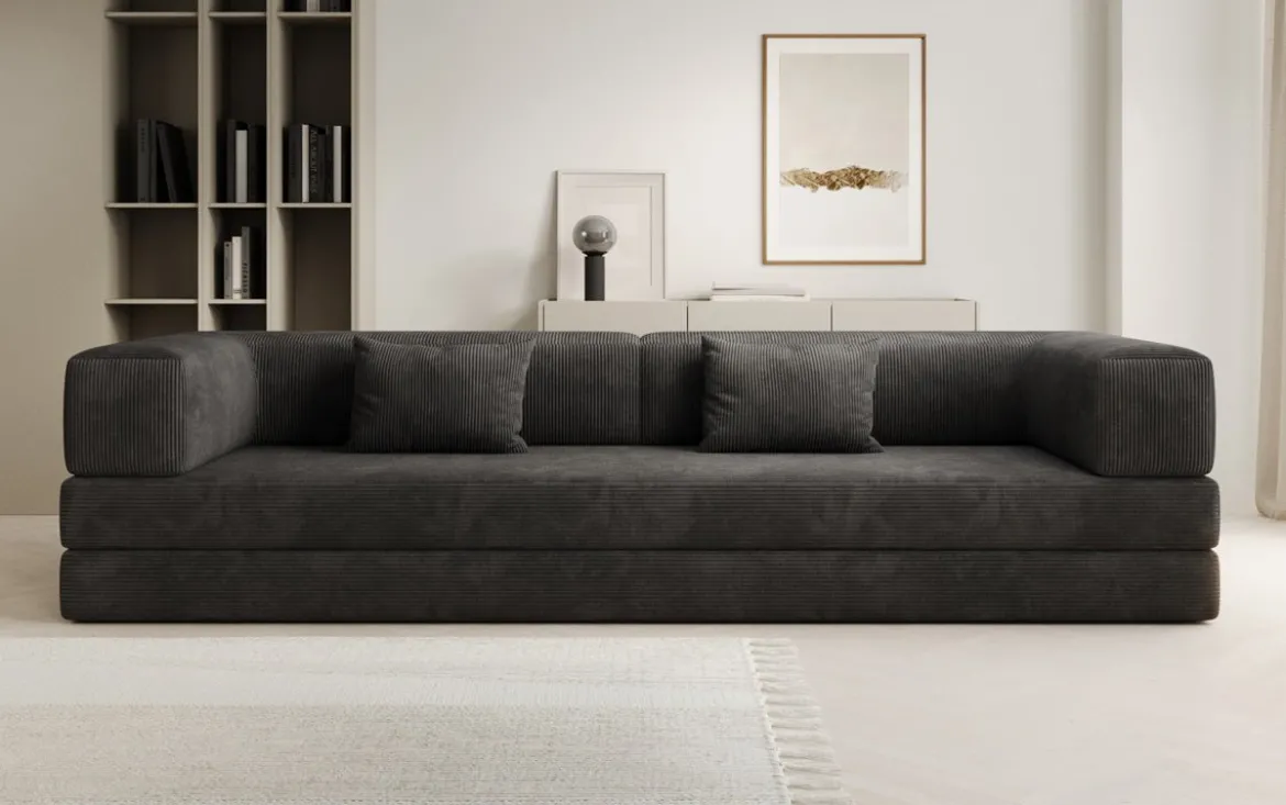Designer Sofa Lazy 3 Sitzer XXL in Cord