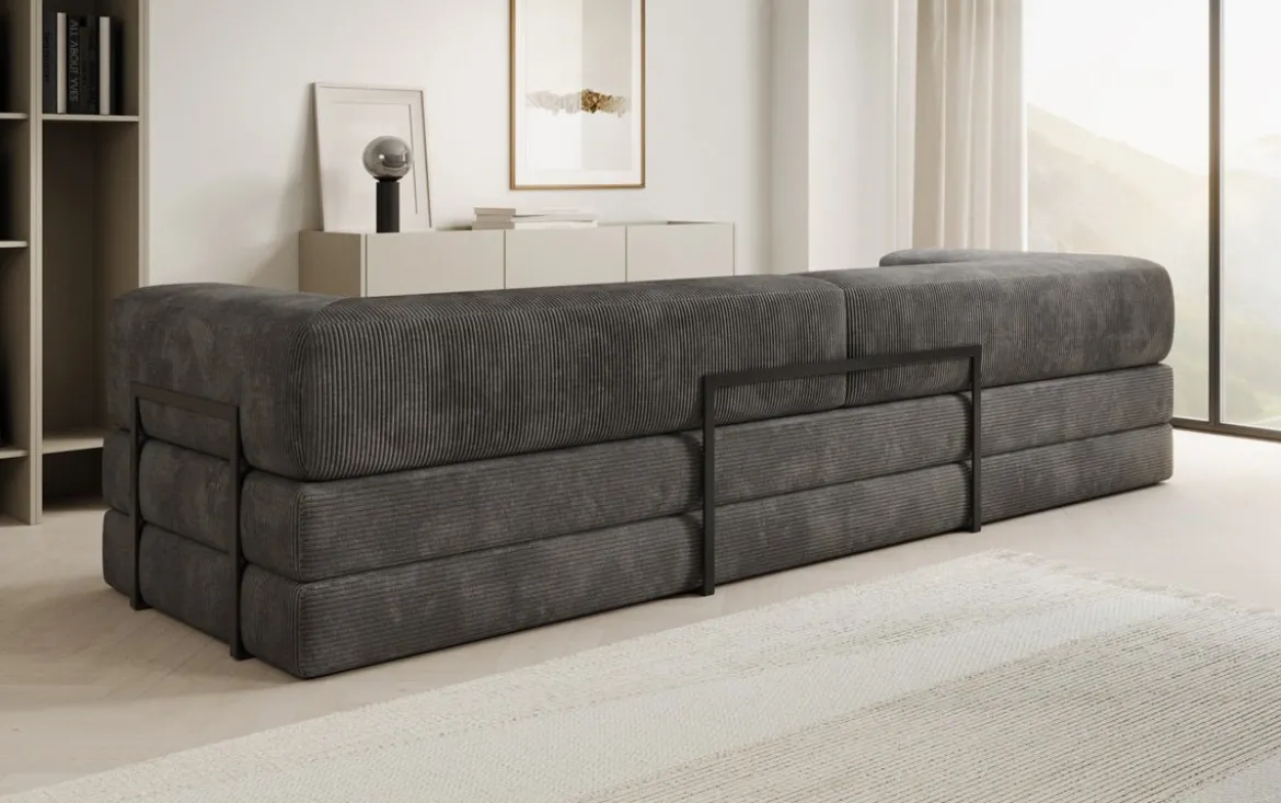 Designer Sofa Lazy 3 Sitzer XXL in Cord