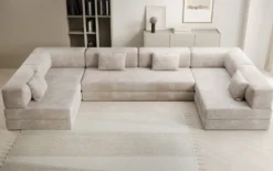 Designer Sofa Lazy U in Cord