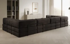 Designer Sofa Lazy U in Samt