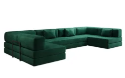 Designer Sofa Lazy U in Samt