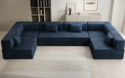 Designer Sofa Lazy U in Samt