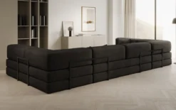 Designer Sofa Lazy U in Samt