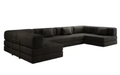 Designer Sofa Lazy U in Samt
