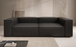 Designer Sofa Lesley 3 Sitzer in Echtleder