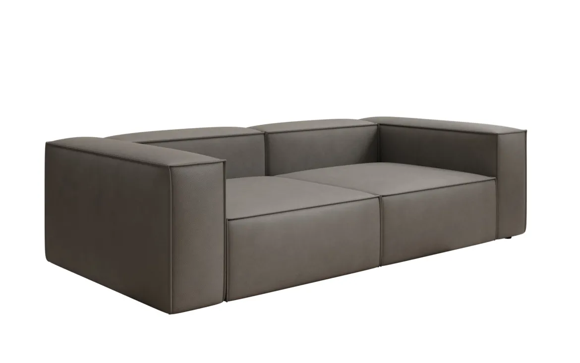 Designer Sofa Lesley 3 Sitzer in Echtleder