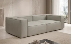 Designer Sofa Lesley 3 Sitzer in Echtleder