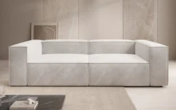 Designer Sofa Lesley 3 Sitzer in Samt