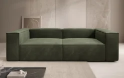 Designer Sofa Lesley 3 Sitzer in Samt