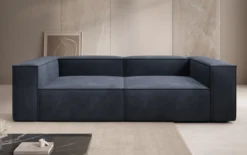 Designer Sofa Lesley 3 Sitzer in Samt
