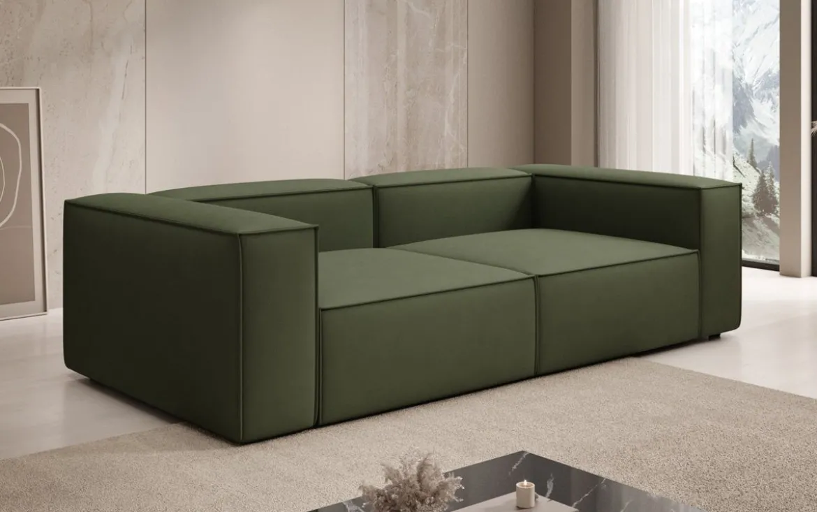 Designer Sofa Lesley 3 Sitzer in Stoff