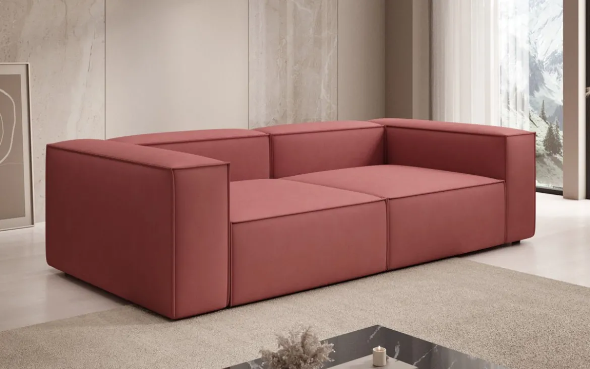 Designer Sofa Lesley 3 Sitzer in Stoff