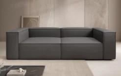 Designer Sofa Lesley 3 Sitzer in Stoff
