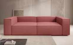 Designer Sofa Lesley 3 Sitzer in Stoff