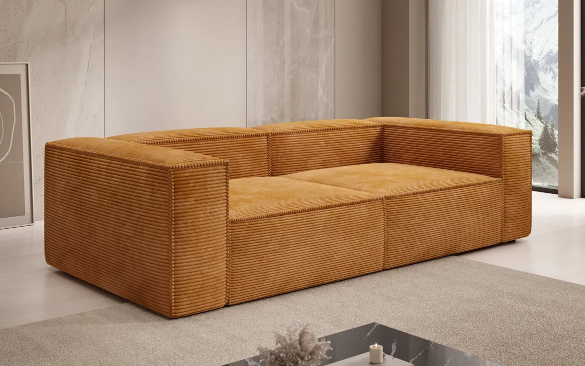 Designer Sofa Lesley 3 Sitzer in Cord
