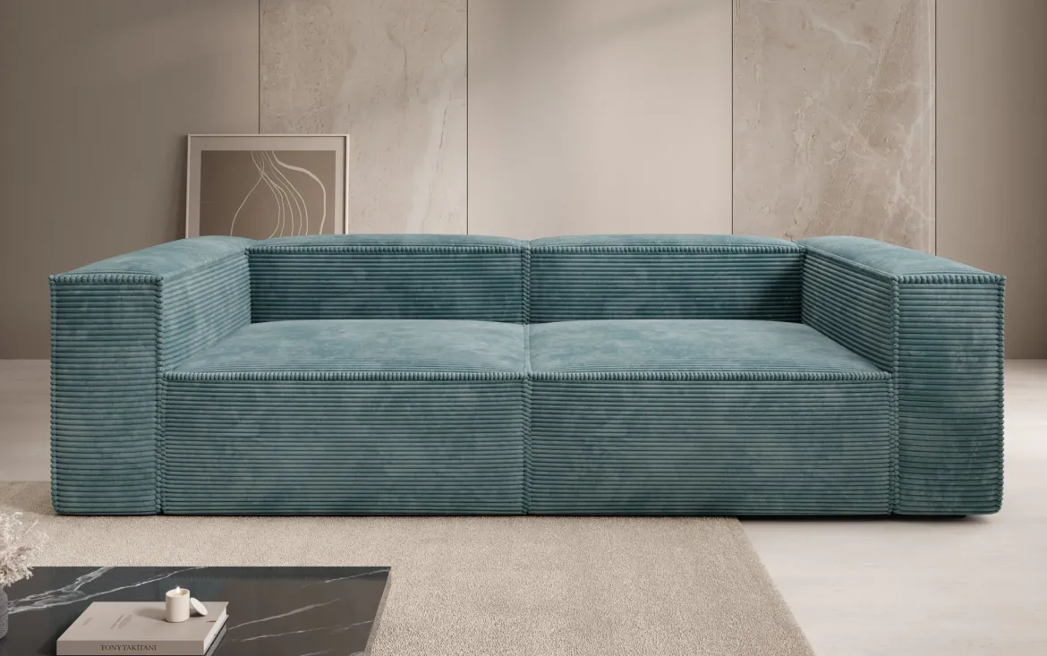 Designer Sofa Lesley 3 Sitzer in Cord