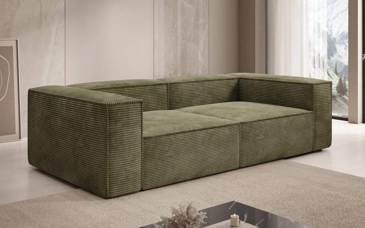 Designer Sofa Lesley 3 Sitzer in Cord