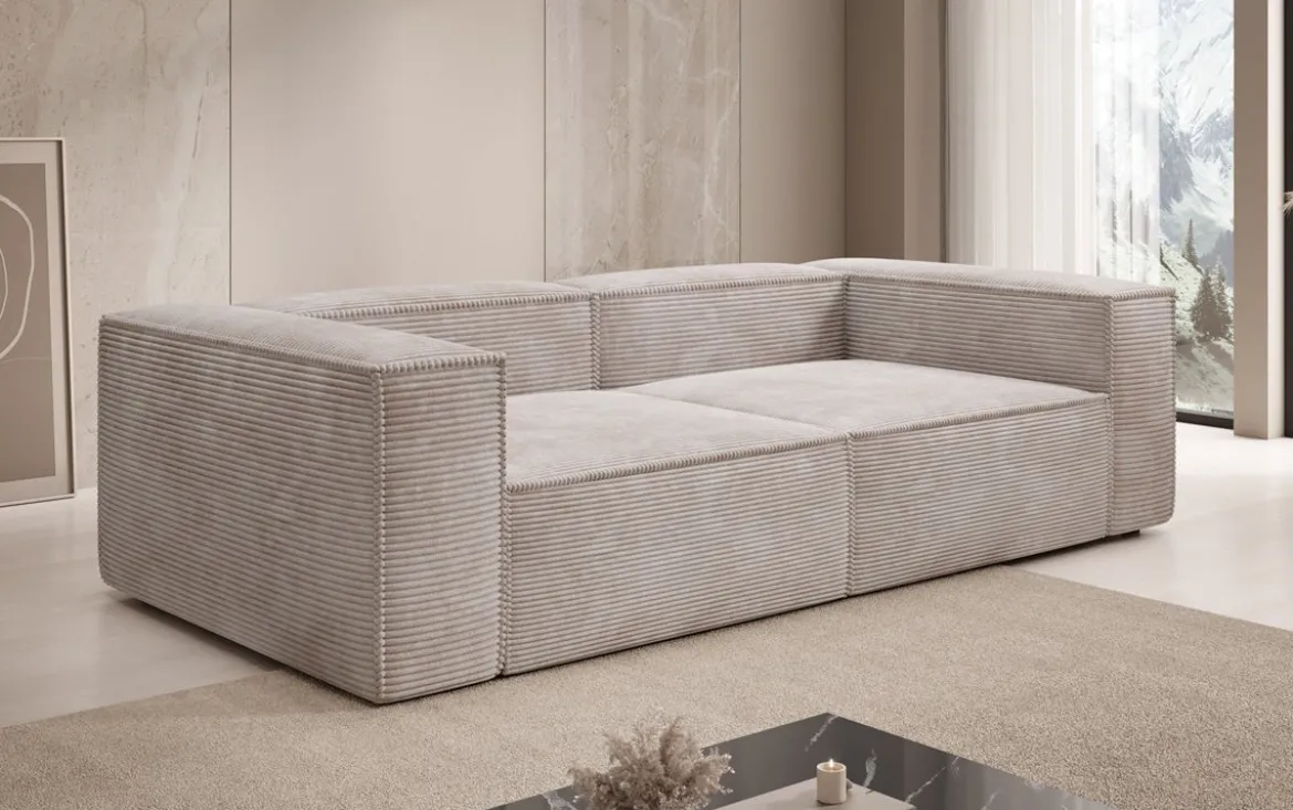 Designer Sofa Lesley 3 Sitzer in Cord