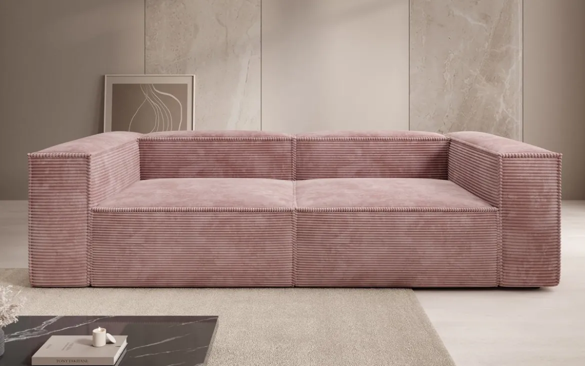 Designer Sofa Lesley 3 Sitzer in Cord