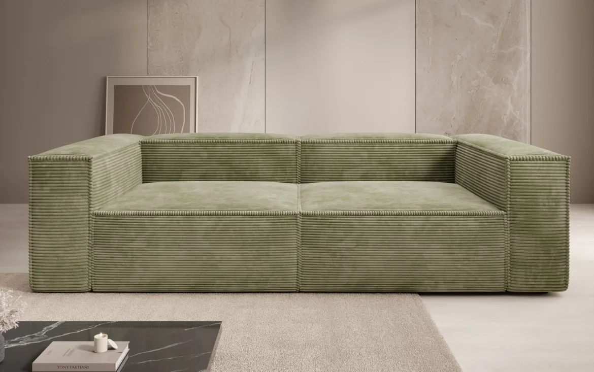 Designer Sofa Lesley 3 Sitzer in Cord