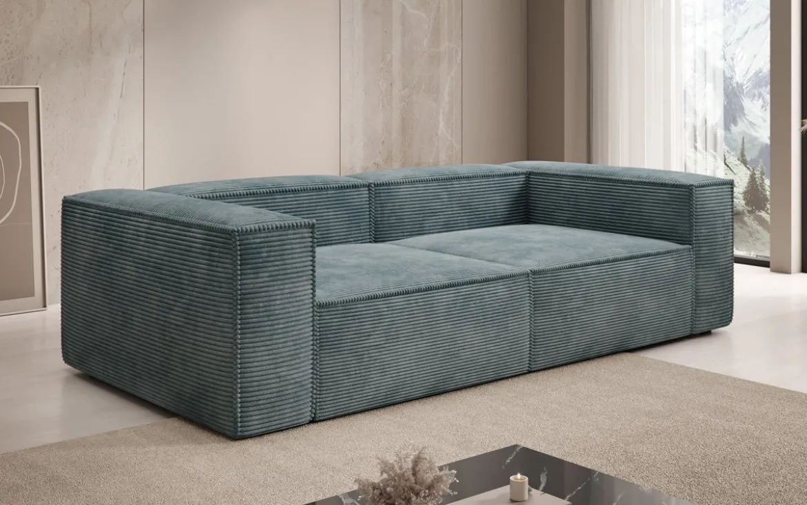 Designer Sofa Lesley 3 Sitzer in Cord