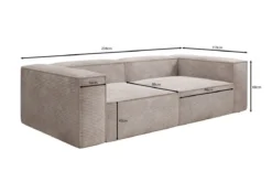Designer Sofa Lesley 3 Sitzer in Cord