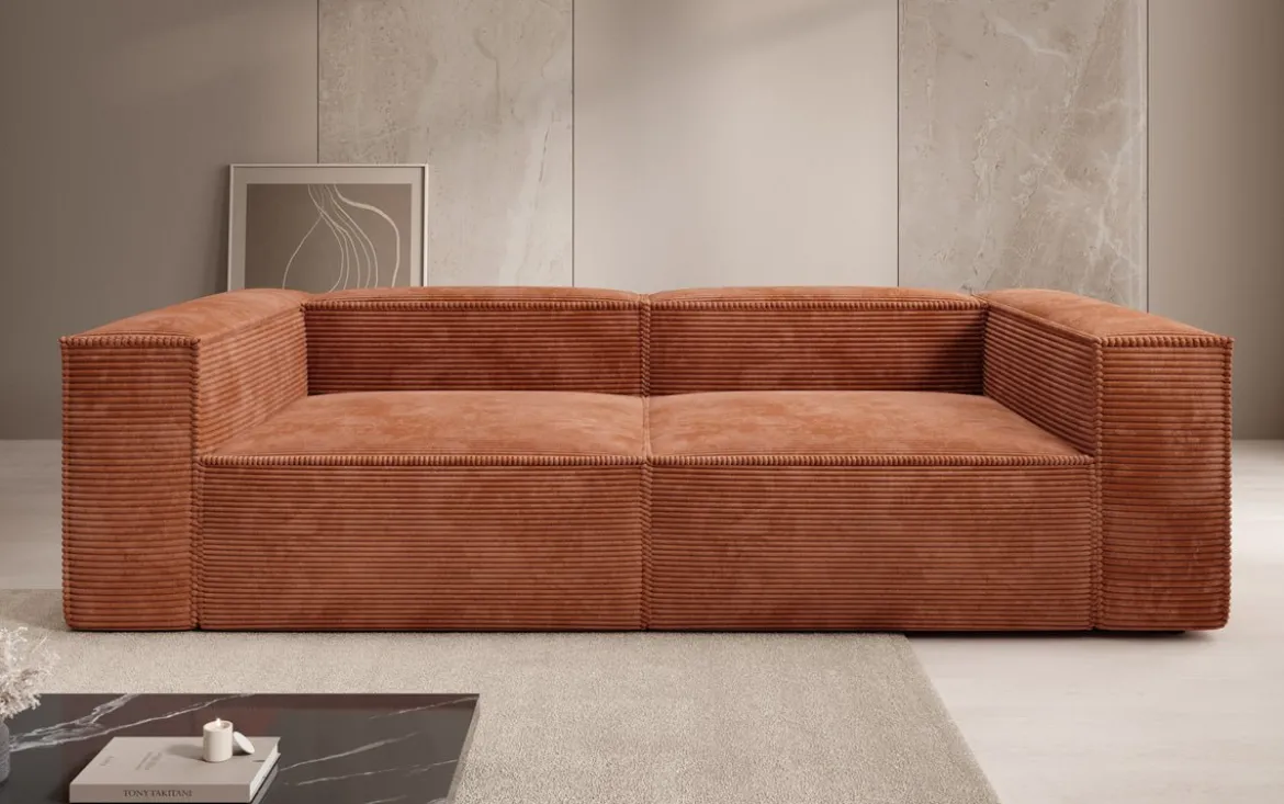Designer Sofa Lesley 3 Sitzer in Cord
