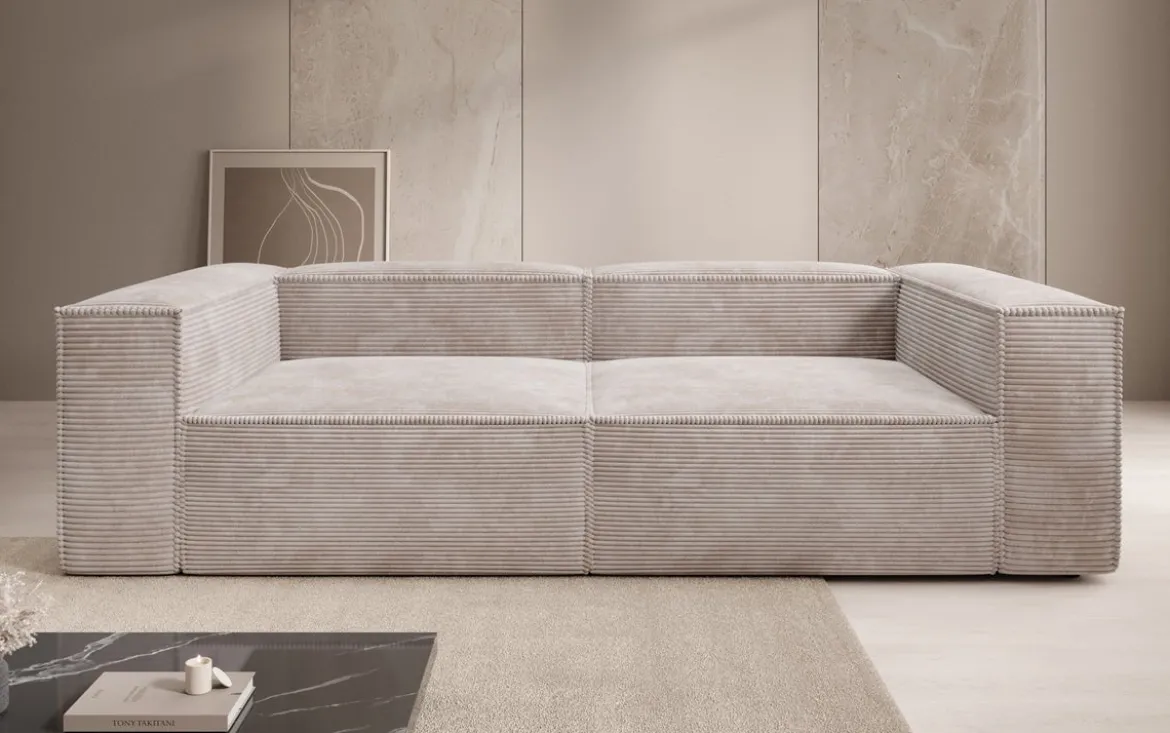 Designer Sofa Lesley 3 Sitzer in Cord
