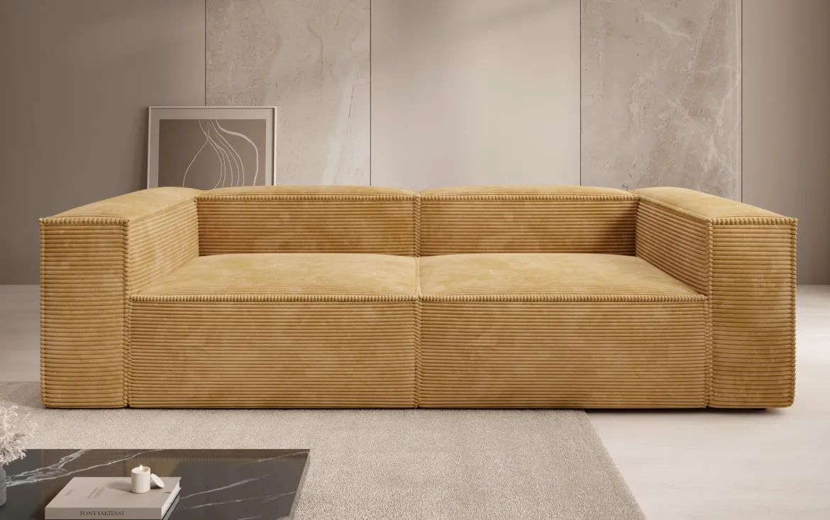 Designer Sofa Lesley 3 Sitzer in Cord