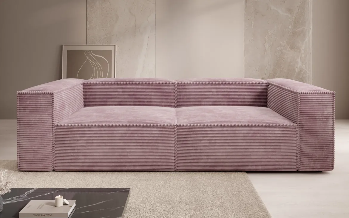 Designer Sofa Lesley 3 Sitzer in Cord