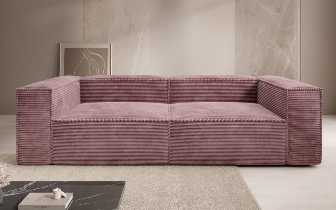 Designer Sofa Lesley 3 Sitzer in Cord