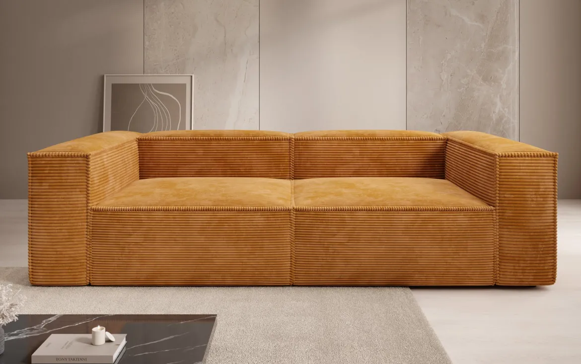Designer Sofa Lesley 3 Sitzer in Cord