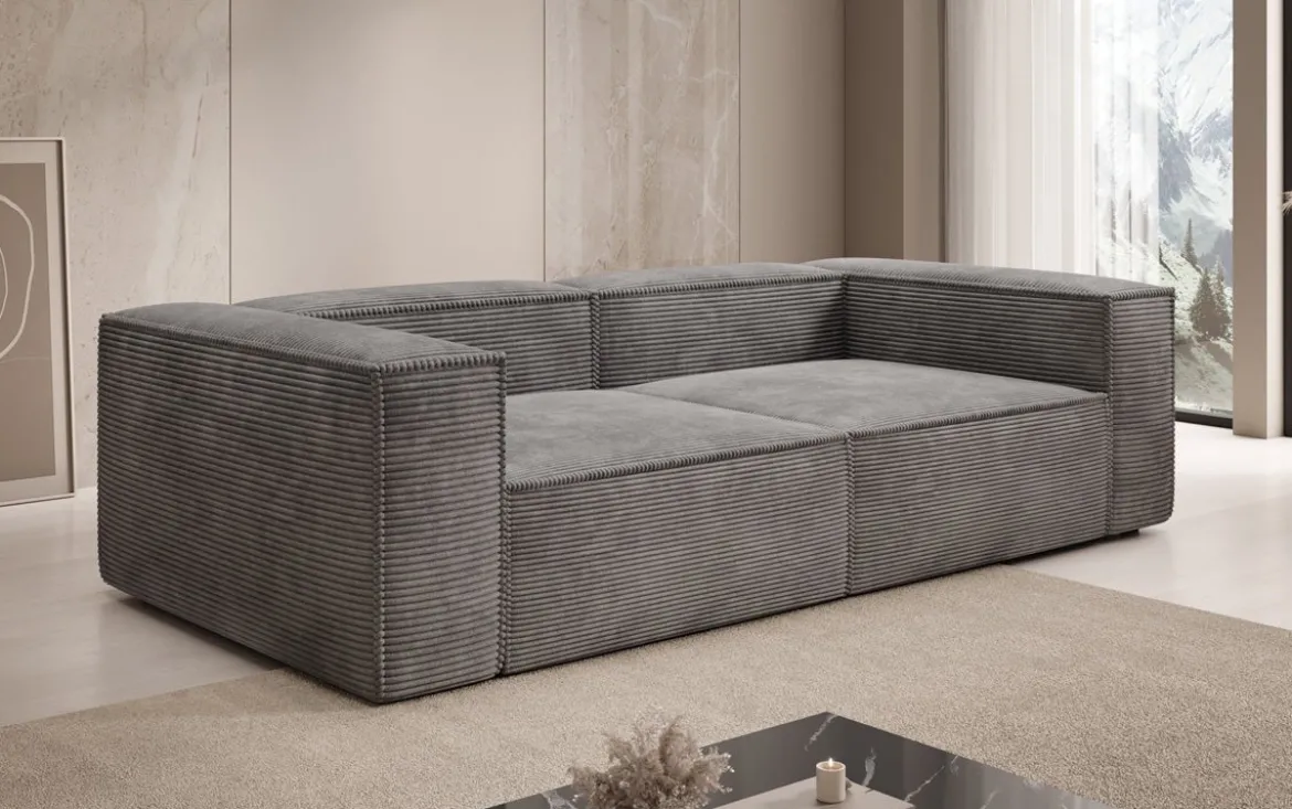 Designer Sofa Lesley 3 Sitzer in Cord