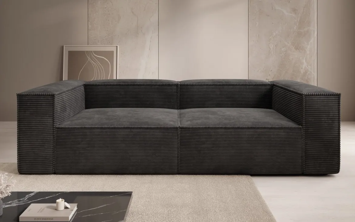 Designer Sofa Lesley 3 Sitzer in Cord
