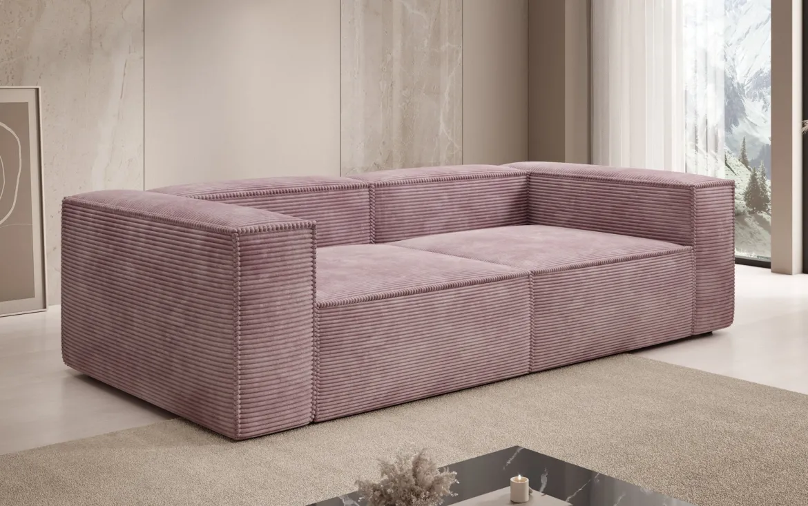 Designer Sofa Lesley 3 Sitzer in Cord