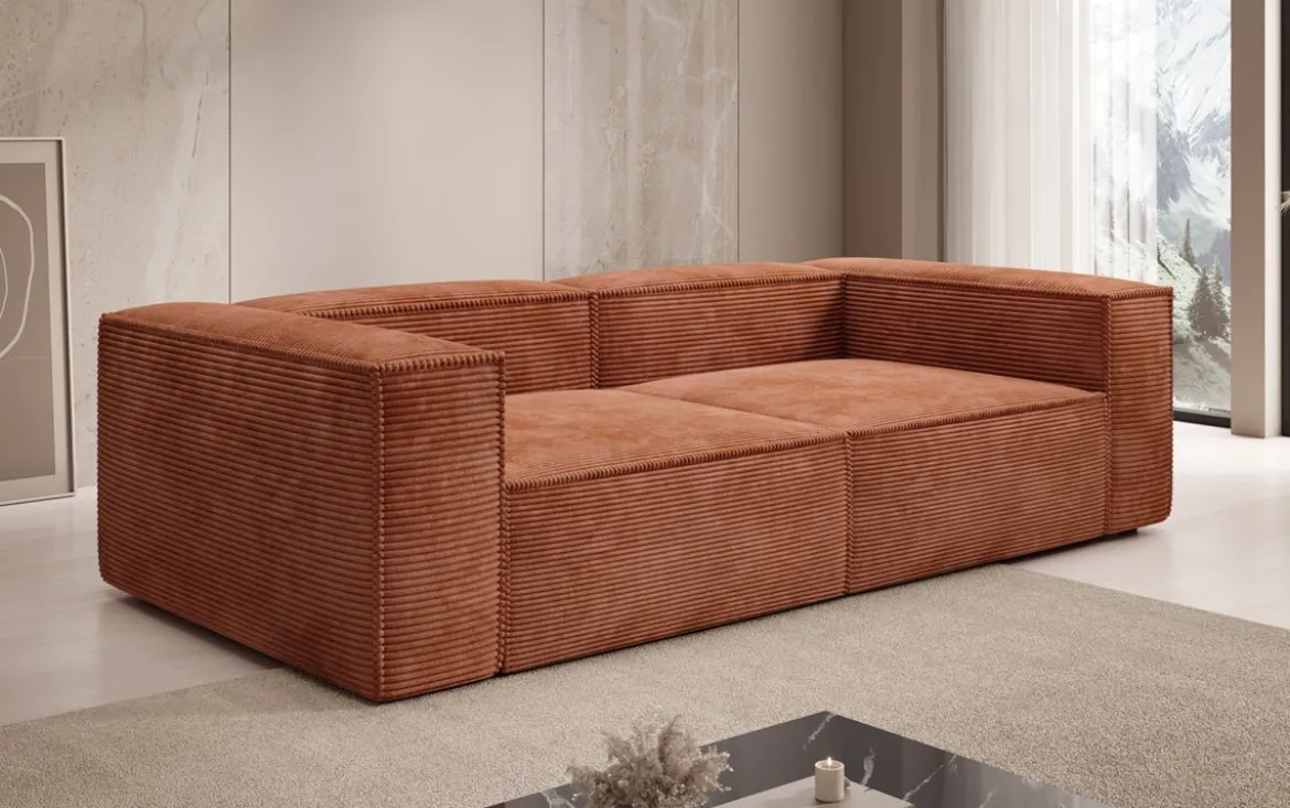 Designer Sofa Lesley 3 Sitzer in Cord