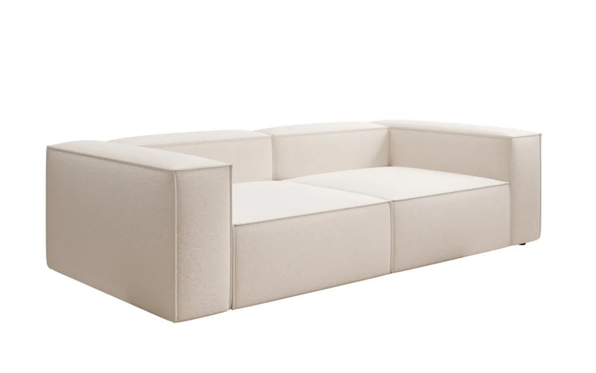 Designer Sofa Lesley 3 Sitzer in Strukturstoff