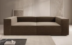 Designer Sofa Lesley 3 Sitzer in Strukturstoff