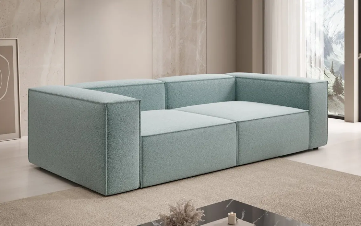 Designer Sofa Lesley 3 Sitzer in Strukturstoff