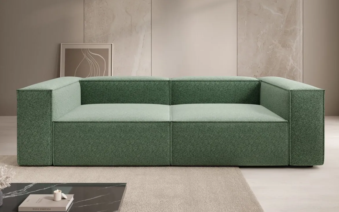 Designer Sofa Lesley 3 Sitzer in Strukturstoff
