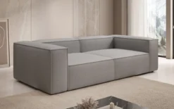Designer Sofa Lesley 3 Sitzer in Bouclé