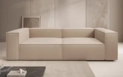 Designer Sofa Lesley 3 Sitzer in Bouclé